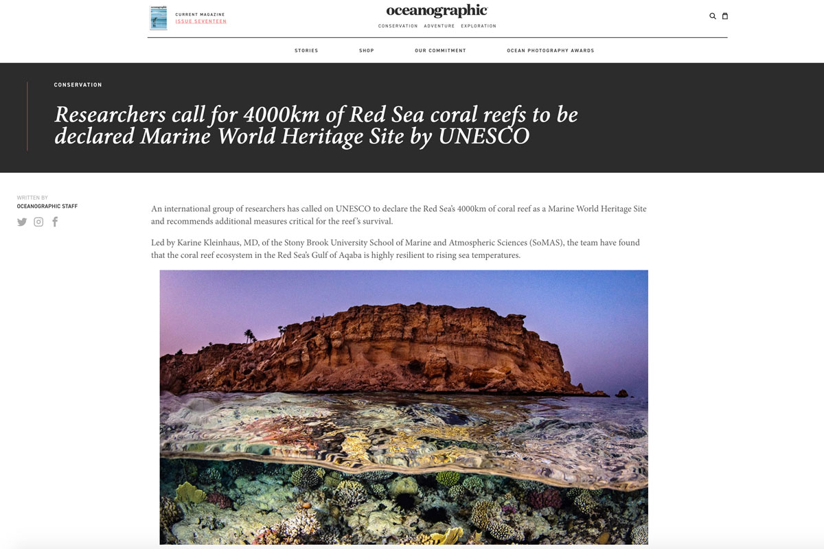 Red Sea Ree Foundation | News - Call to Action to Protect Red Sea Corals